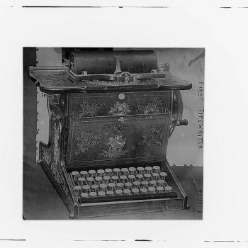 The first typewriter patent was awarded in 1868.