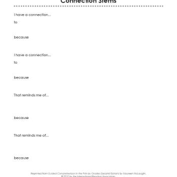 Connection Stems
